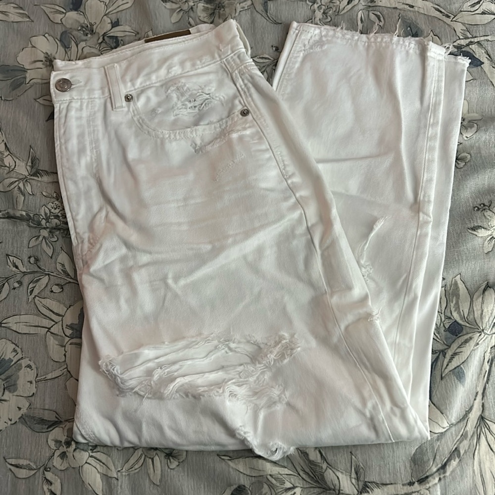 American Eagle Distressed Mom Jeans